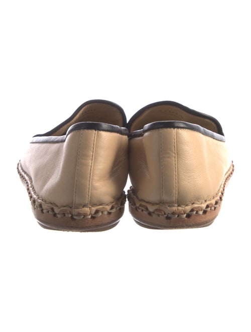 Chanel Interlocking CC Logo Leather Espadrilles