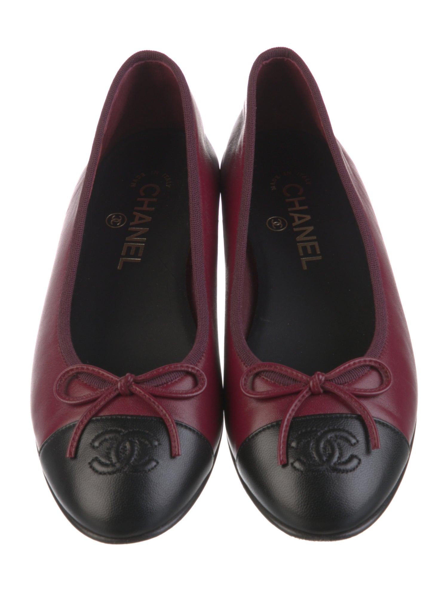 Chanel 2023 Interlocking CC Logo Ballet Flats