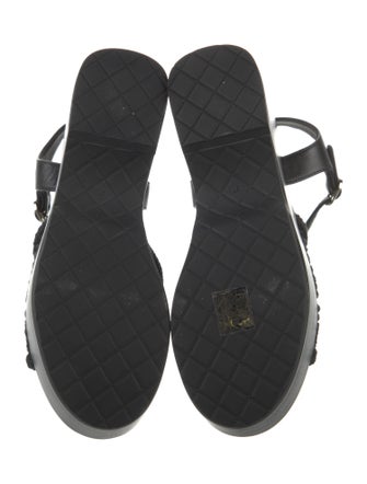 Chanel 2025 Interlocking CC Logo Slingback Sandals