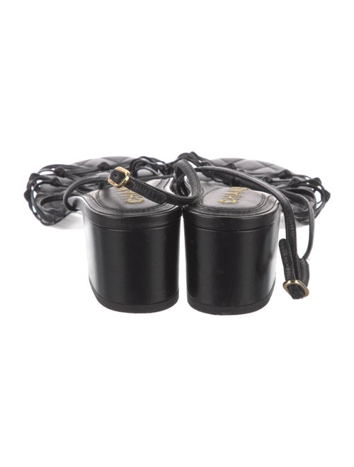 Chanel 2021 Interlocking CC Logo Slingback Sandals