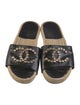 Chanel Interlocking CC Logo Jute Espadrilles