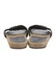 Chanel Interlocking CC Logo Jute Espadrilles