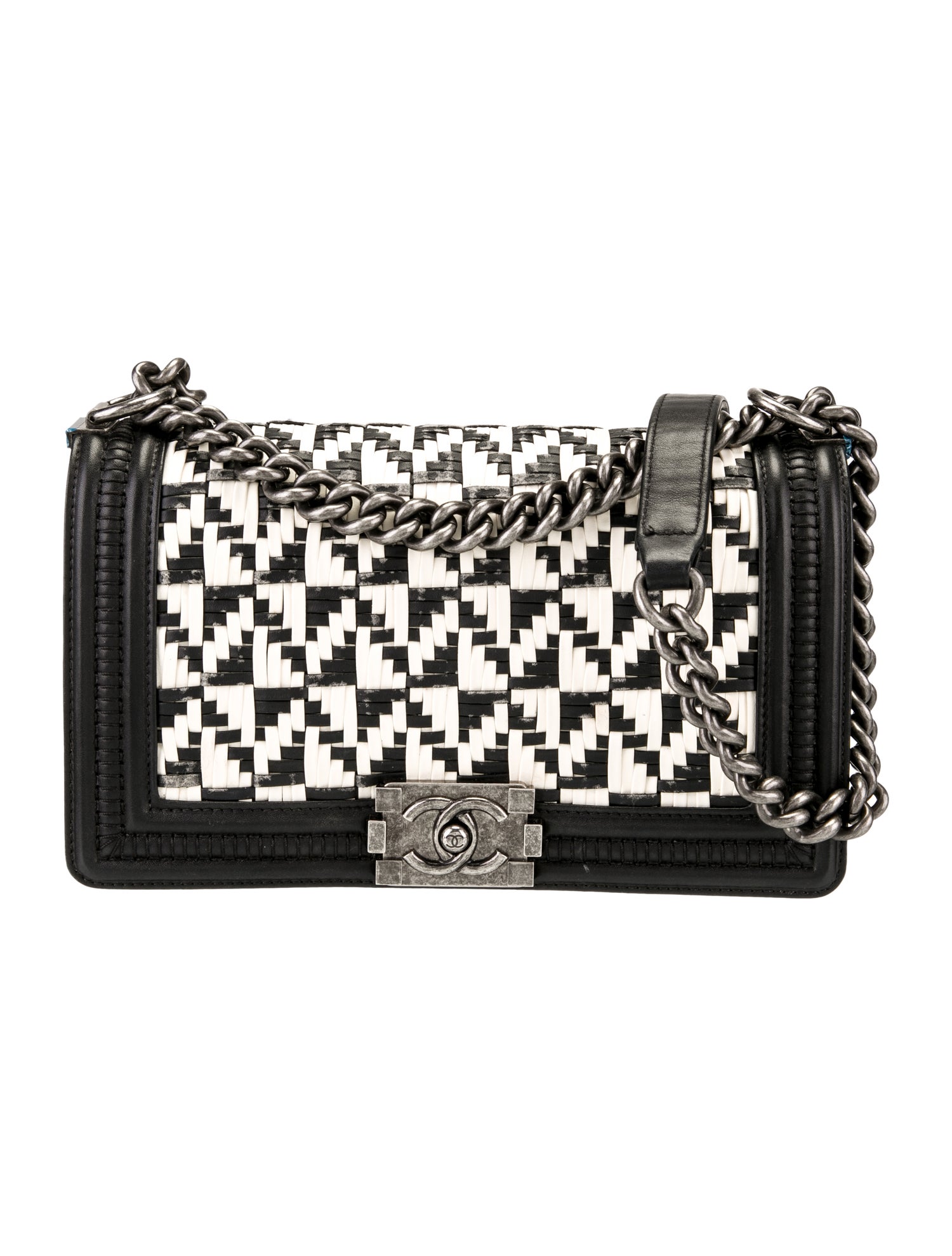 Chanel Medium Woven Boy Bag