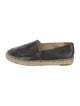 Chanel Interlocking CC Logo Leather Espadrilles