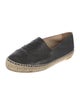 Chanel Interlocking CC Logo Leather Espadrilles