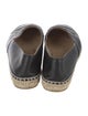 Chanel Interlocking CC Logo Leather Espadrilles