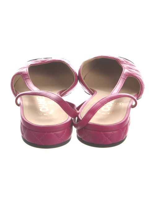 Chanel 2022 Interlocking CC Logo Slingback Flats