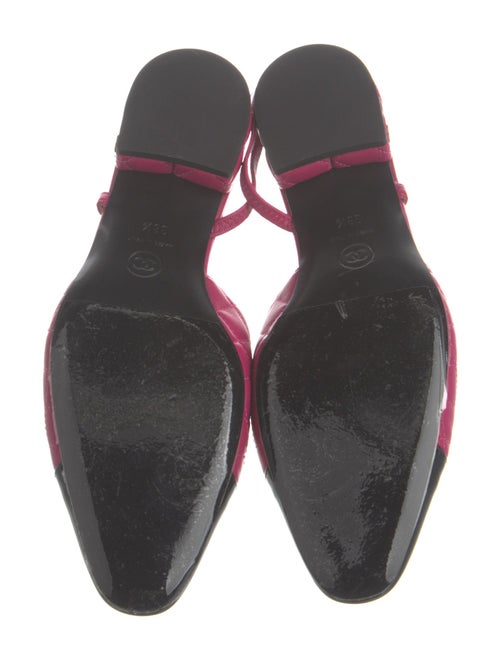 Chanel 2022 Interlocking CC Logo Slingback Flats