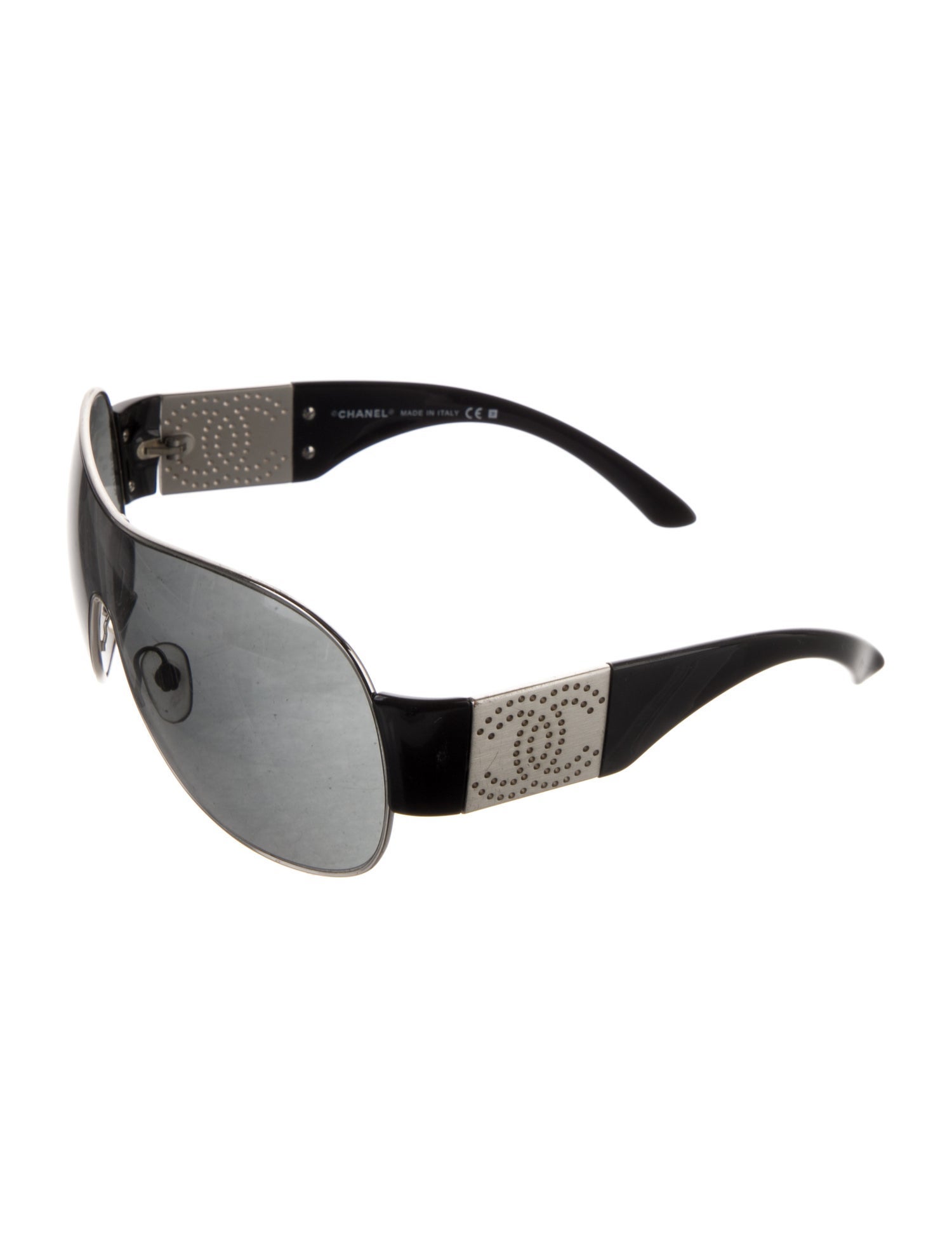 Chanel Interlocking CC Logo Shield Sunglasses