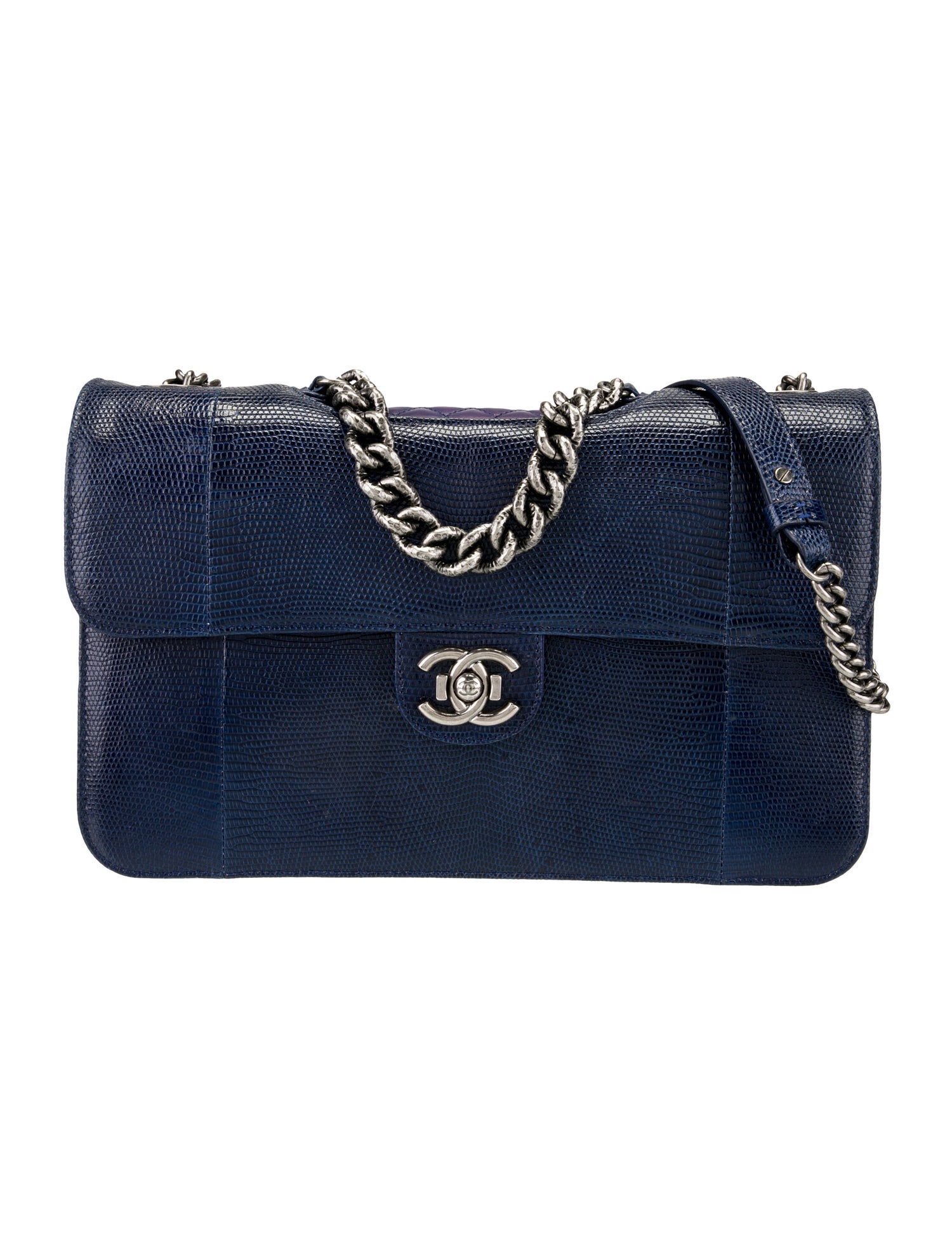 Chanel Large Lizard Perfect Edge Flap Bag