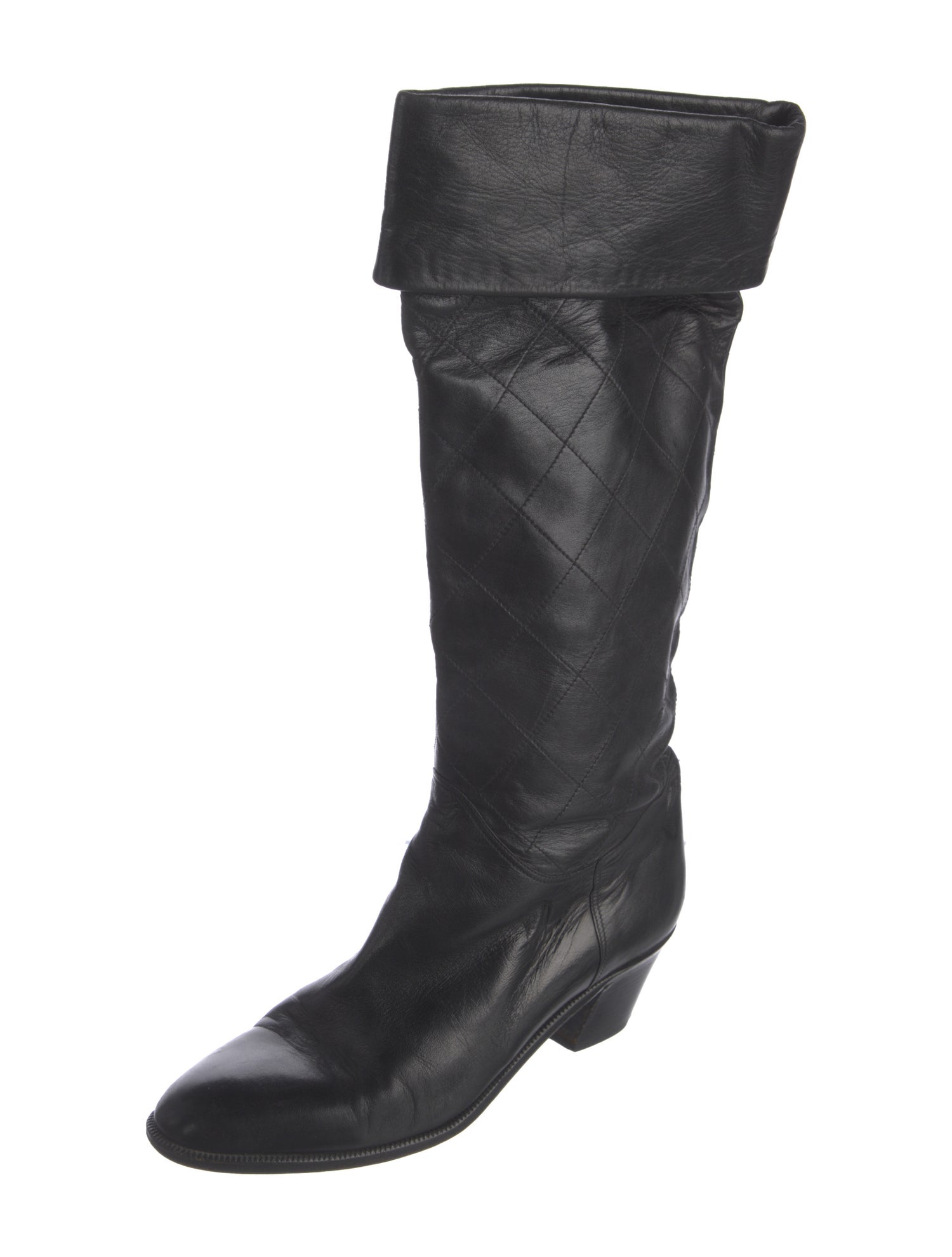 Chanel Vintage 1990's Riding Boots
