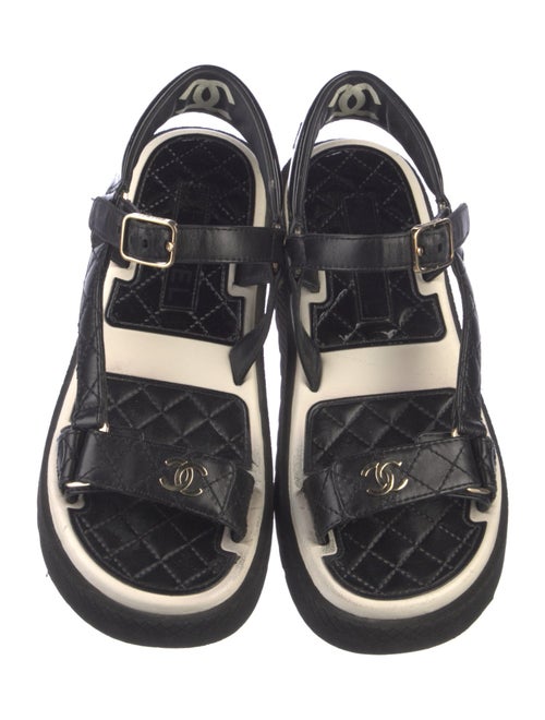 Chanel 2022 Interlocking CC Logo Sandals