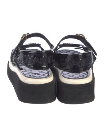 Chanel 2022 Interlocking CC Logo Sandals