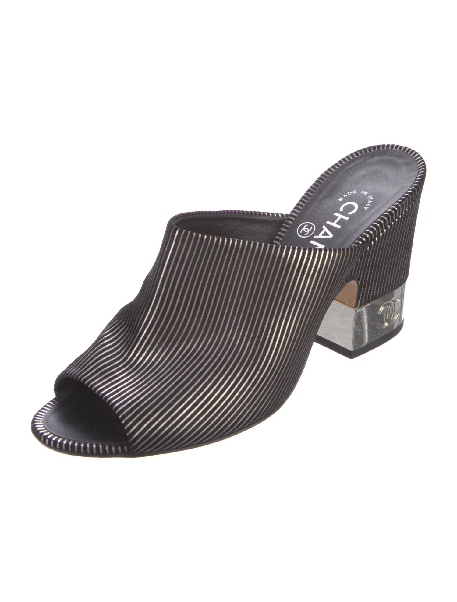 Chanel 2018 Interlocking CC Logo Mules
