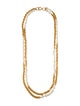 Chanel Faux Pearl Double Strand Necklace