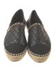 Chanel Interlocking CC Logo Lambskin Espadrilles
