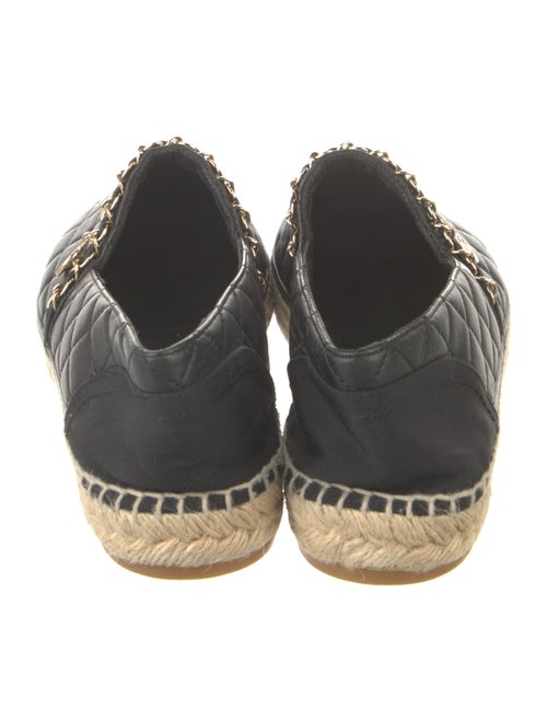 Chanel Interlocking CC Logo Lambskin Espadrilles