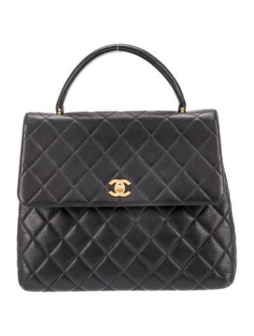 Chanel Handle Bags Caviar Kelly Bag