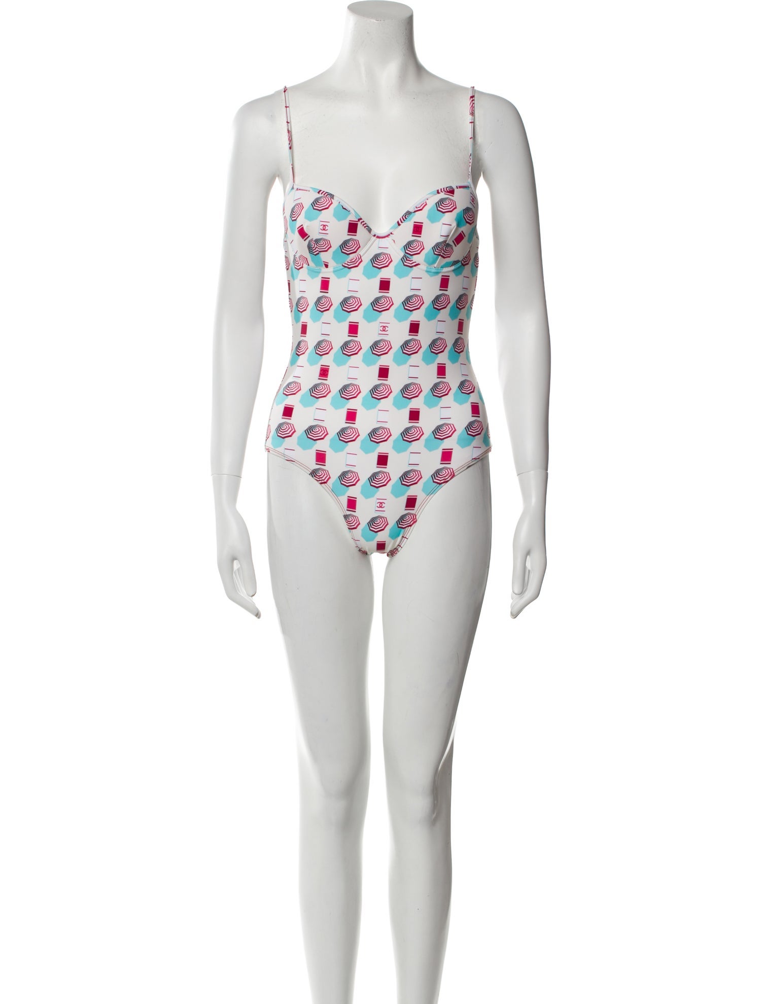 Chanel 2019 Printed One-Piece w/ Tags