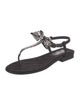 Chanel 2022 Interlocking CC Logo T-Strap Sandals