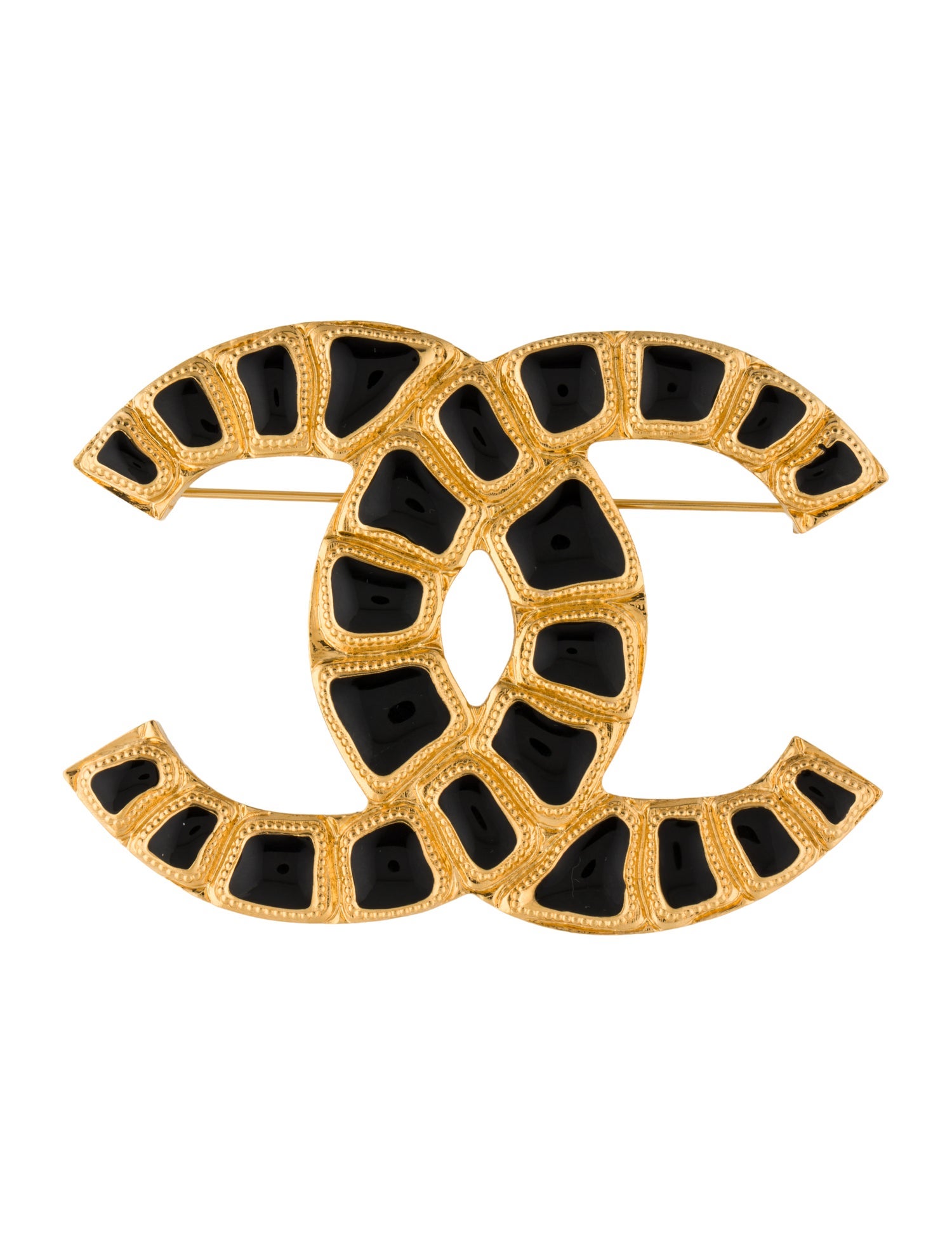 Chanel Resin Large Resin CC Brooch