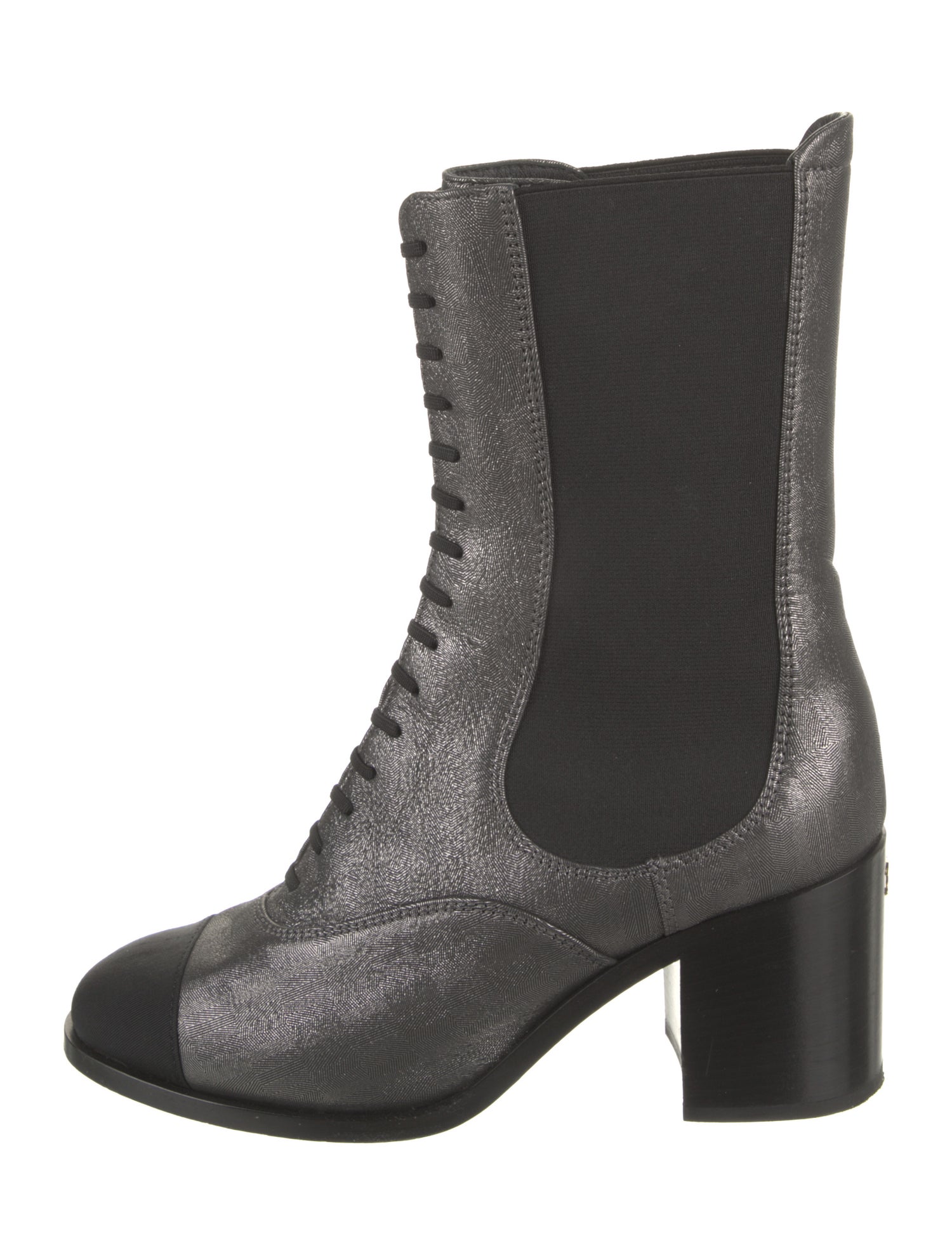 Chanel 2019 Interlocking CC Logo Chelsea Boots