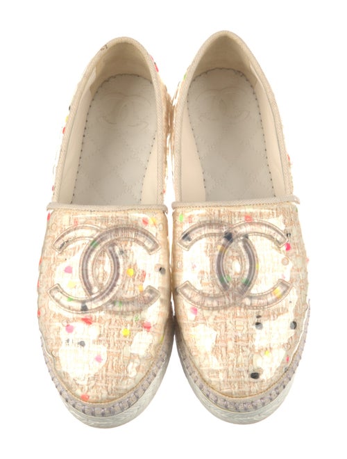 Chanel Interlocking CC Logo PVC Espadrilles