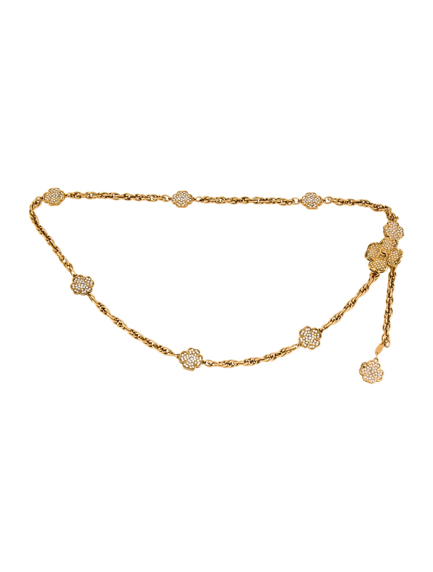 Chanel 1984 Clover Medallion Chain-Link Belt