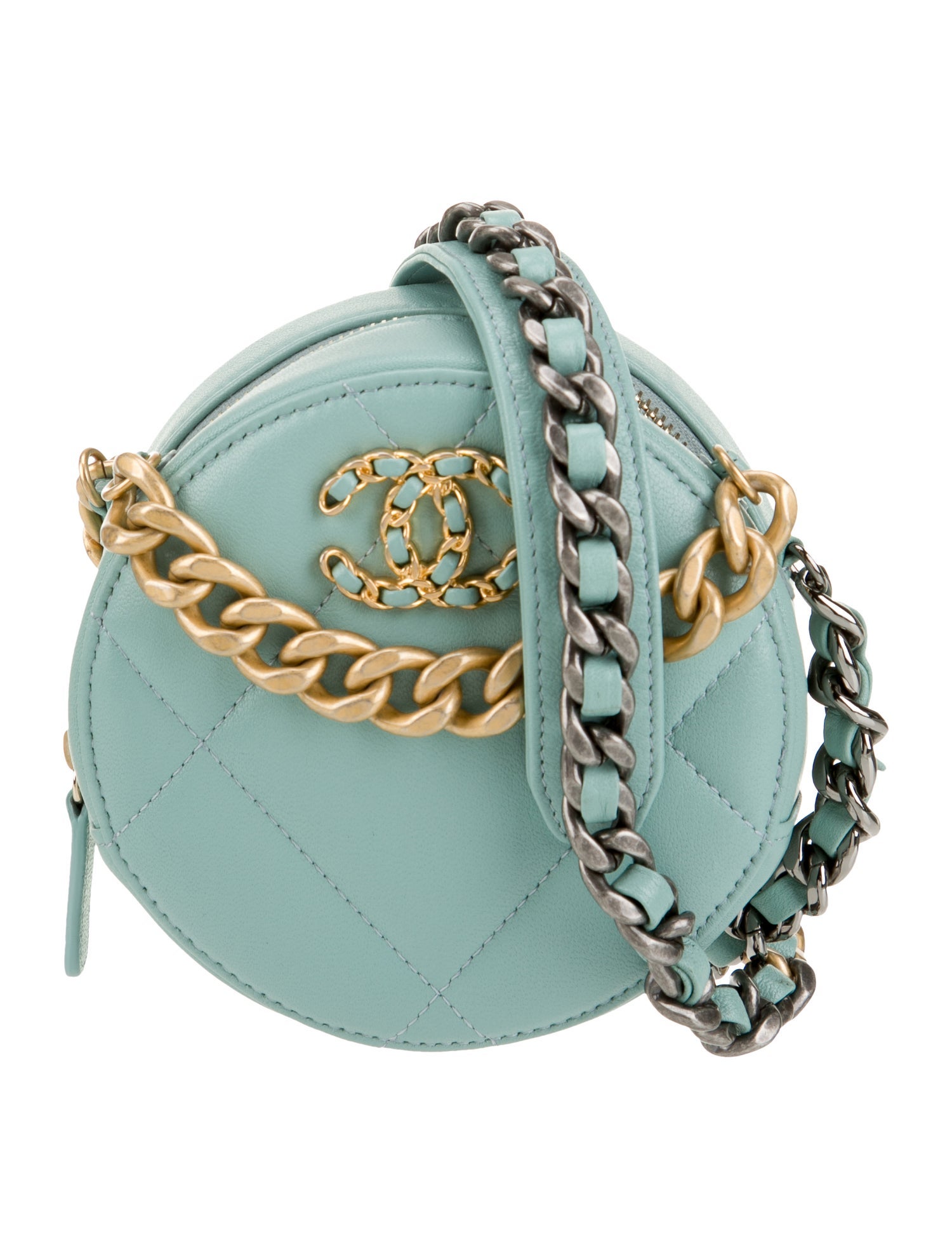 Chanel 19 Round Clutch w/ Chain
