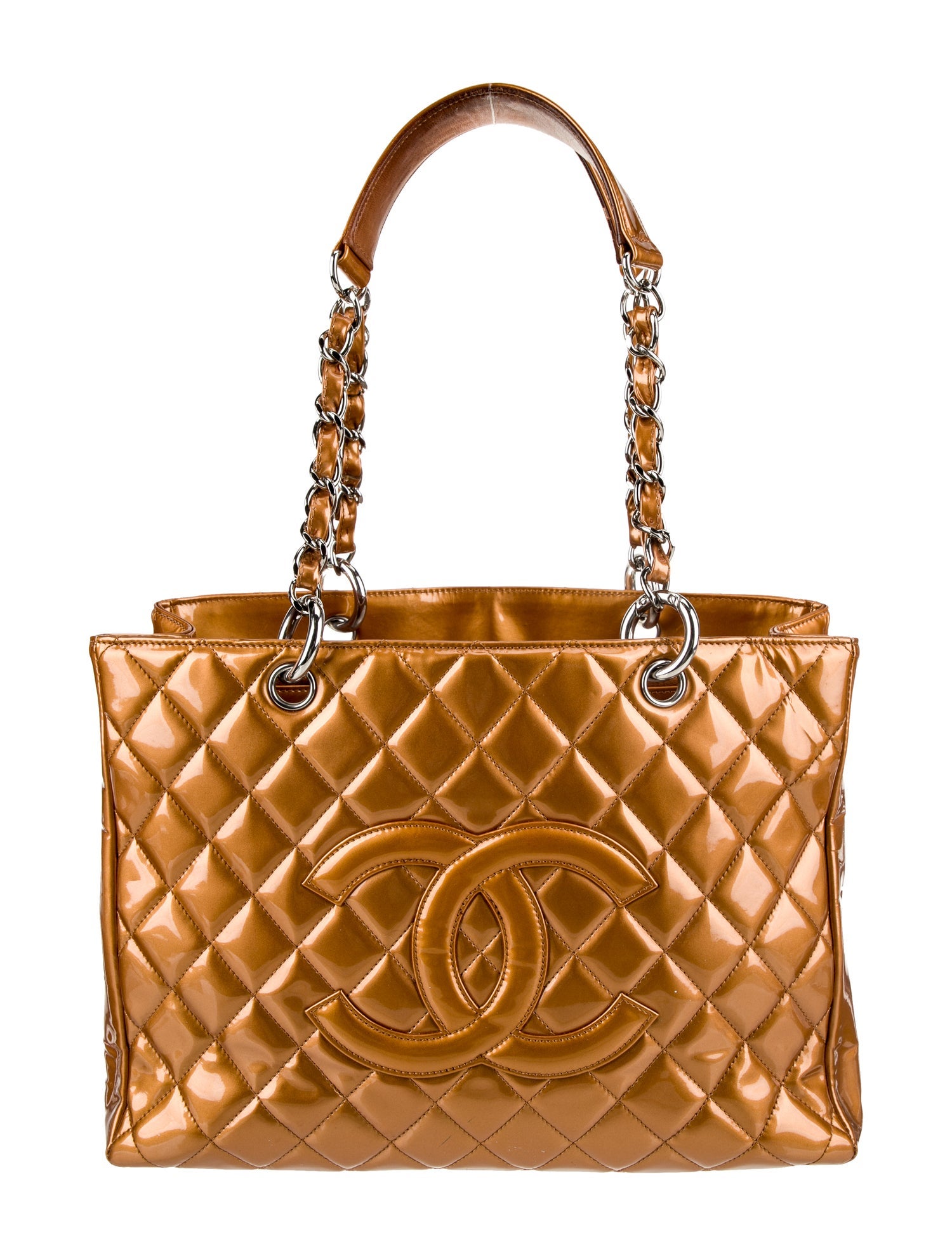 Chanel Patent Grand Shopping Tote