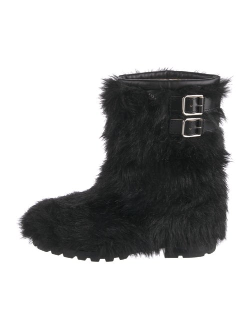 Chanel 2010 Interlocking CC Logo Lace-Up Boots