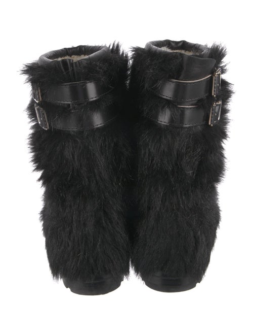 Chanel 2010 Interlocking CC Logo Lace-Up Boots