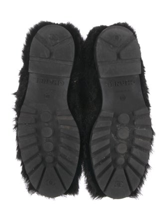 Chanel 2010 Interlocking CC Logo Lace-Up Boots