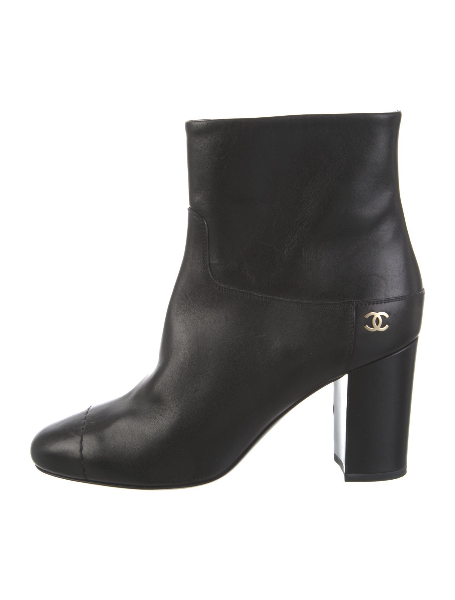 Chanel 2015 Interlocking CC Logo Boots