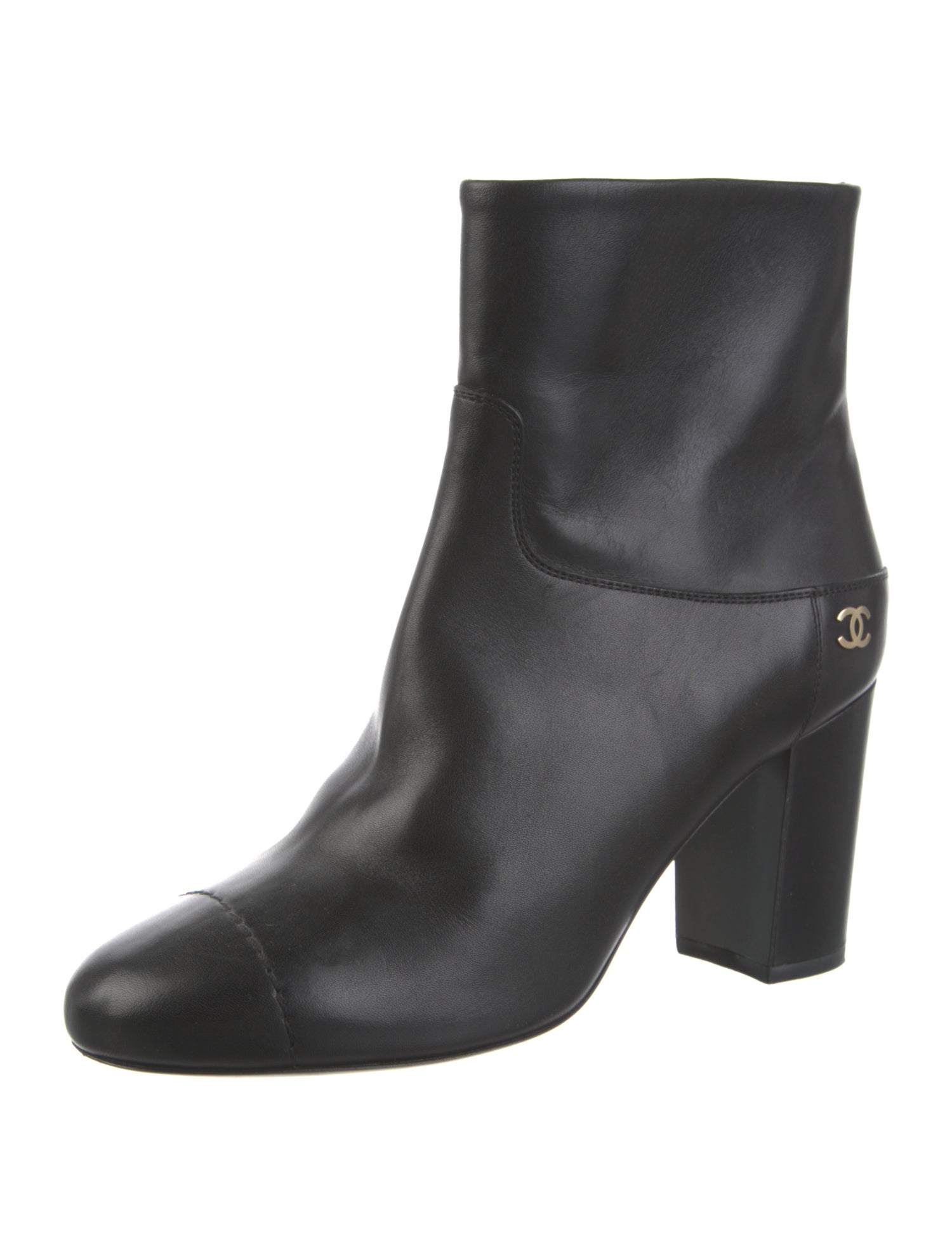 Chanel 2015 Interlocking CC Logo Boots