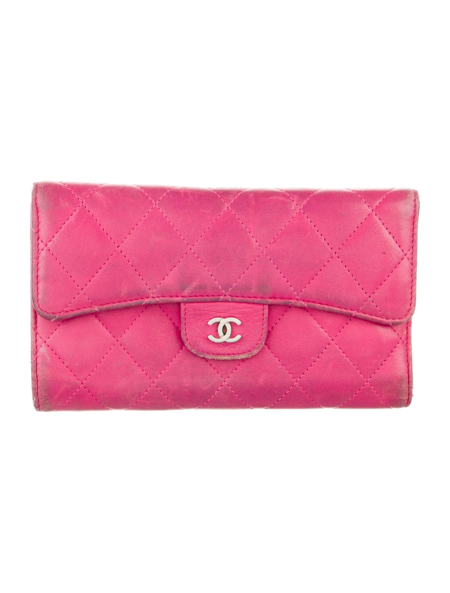 Chanel 2014 Interlocking CC Logo Trifold Wallet