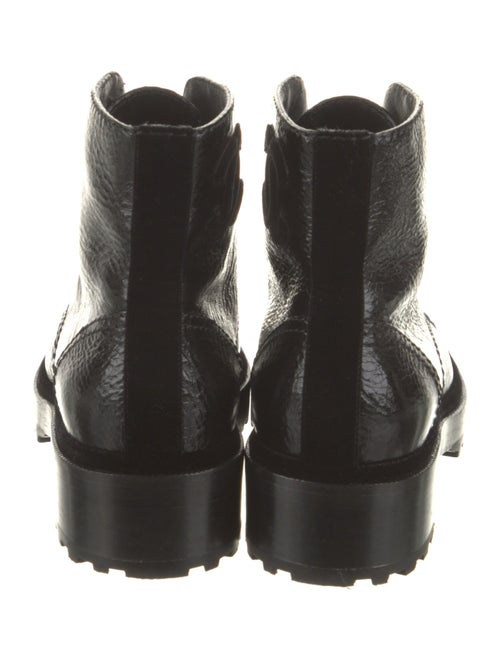 Chanel 2021 Interlocking CC Logo Combat Boots