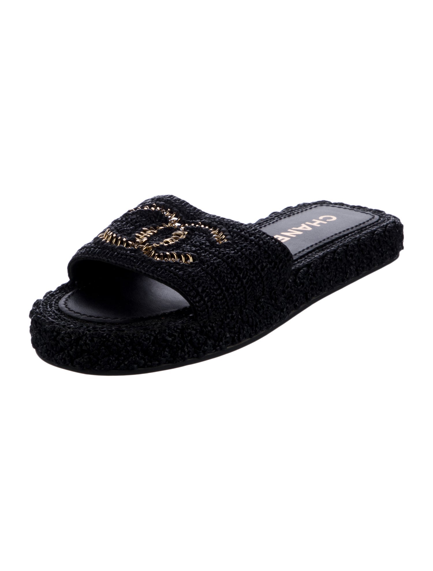 Chanel 2021 Interlocking CC Logo Slides