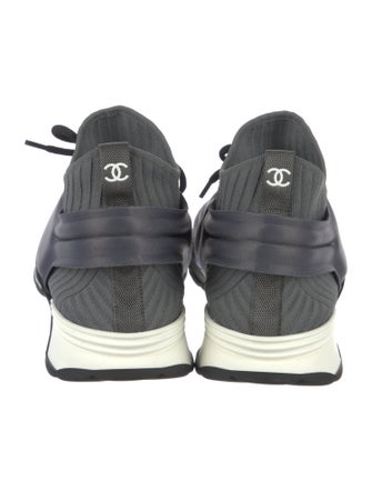 Chanel 2018 Interlocking CC Logo Sock Sneakers
