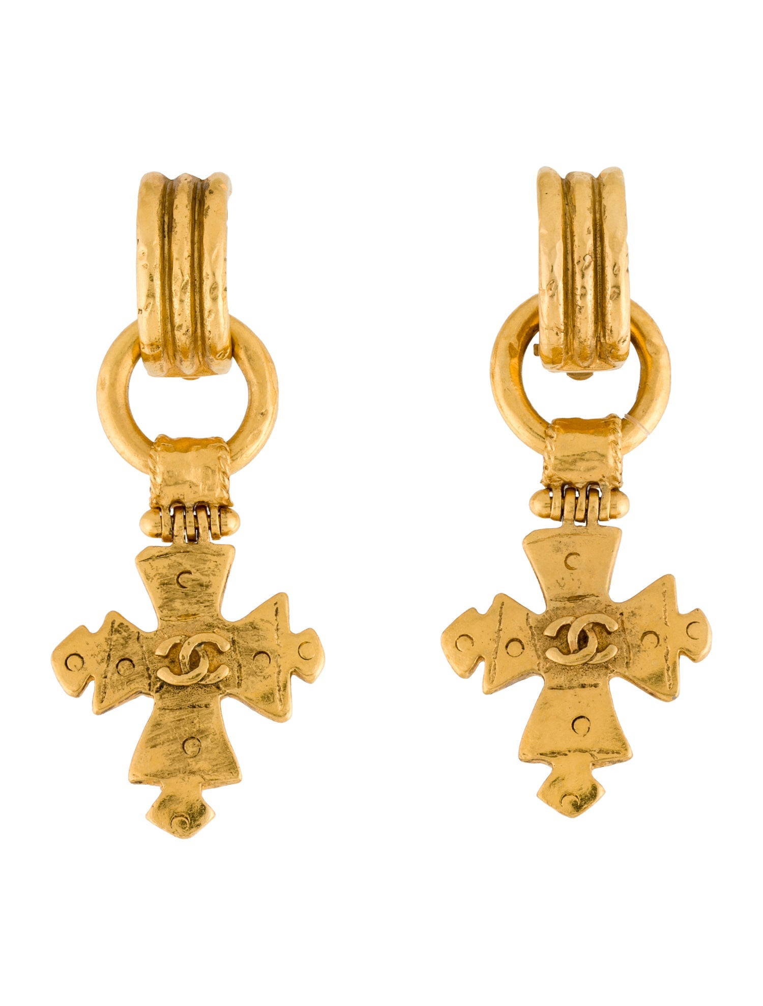 Chanel Vintage CC Clip-On Earrings