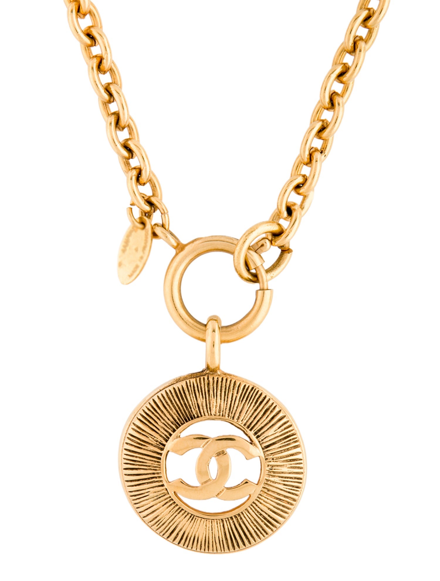 Chanel Vintage CC Pendant Necklace