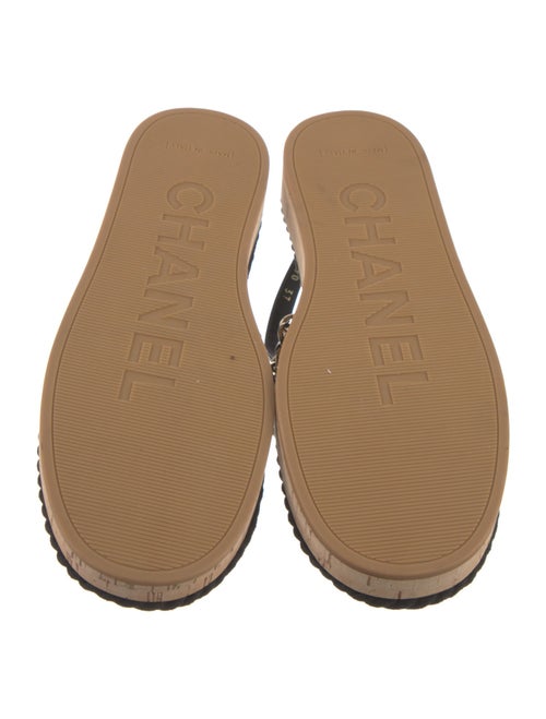 Chanel 2021 Interlocking CC Logo Slingback Sandals