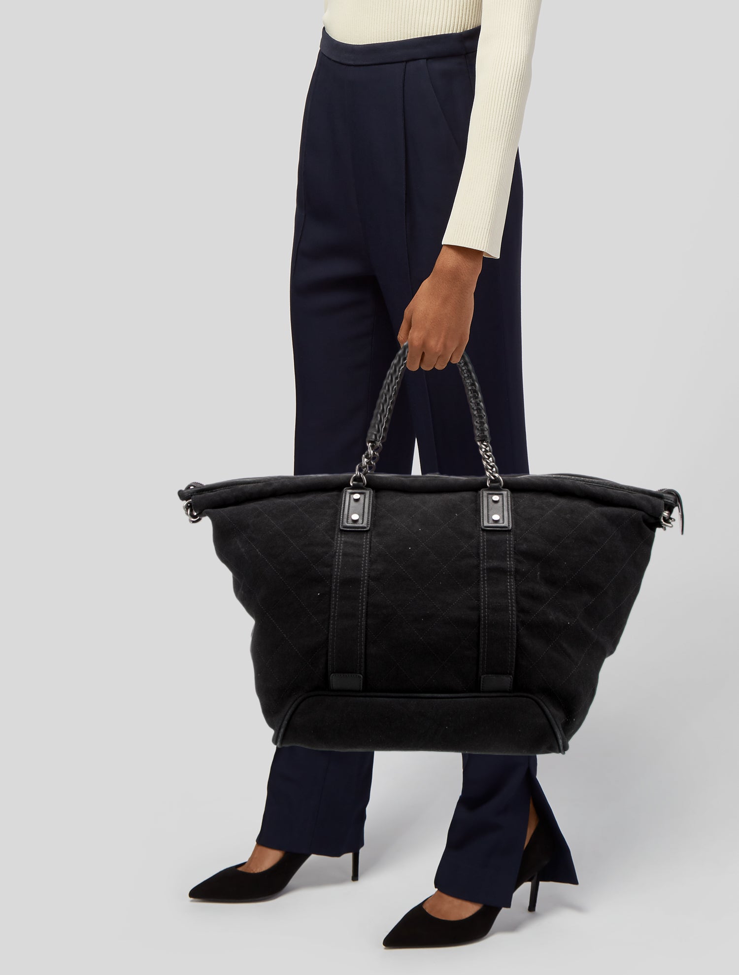 Chanel Street Style Weekender Bag