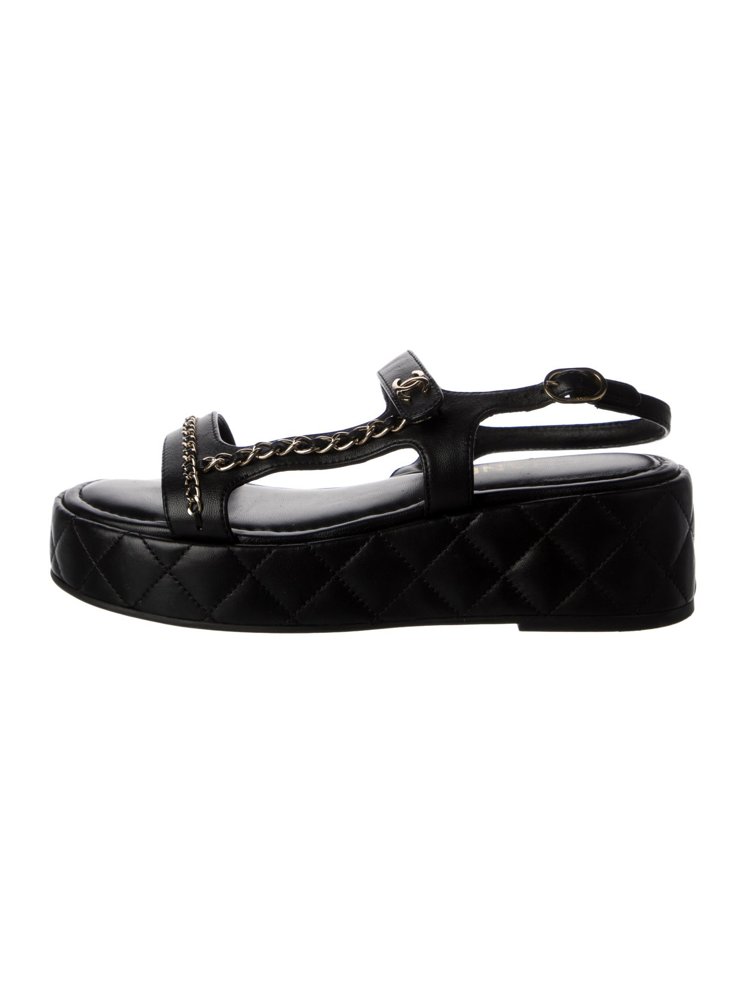 Chanel 2025 Interlocking CC Logo Sandals