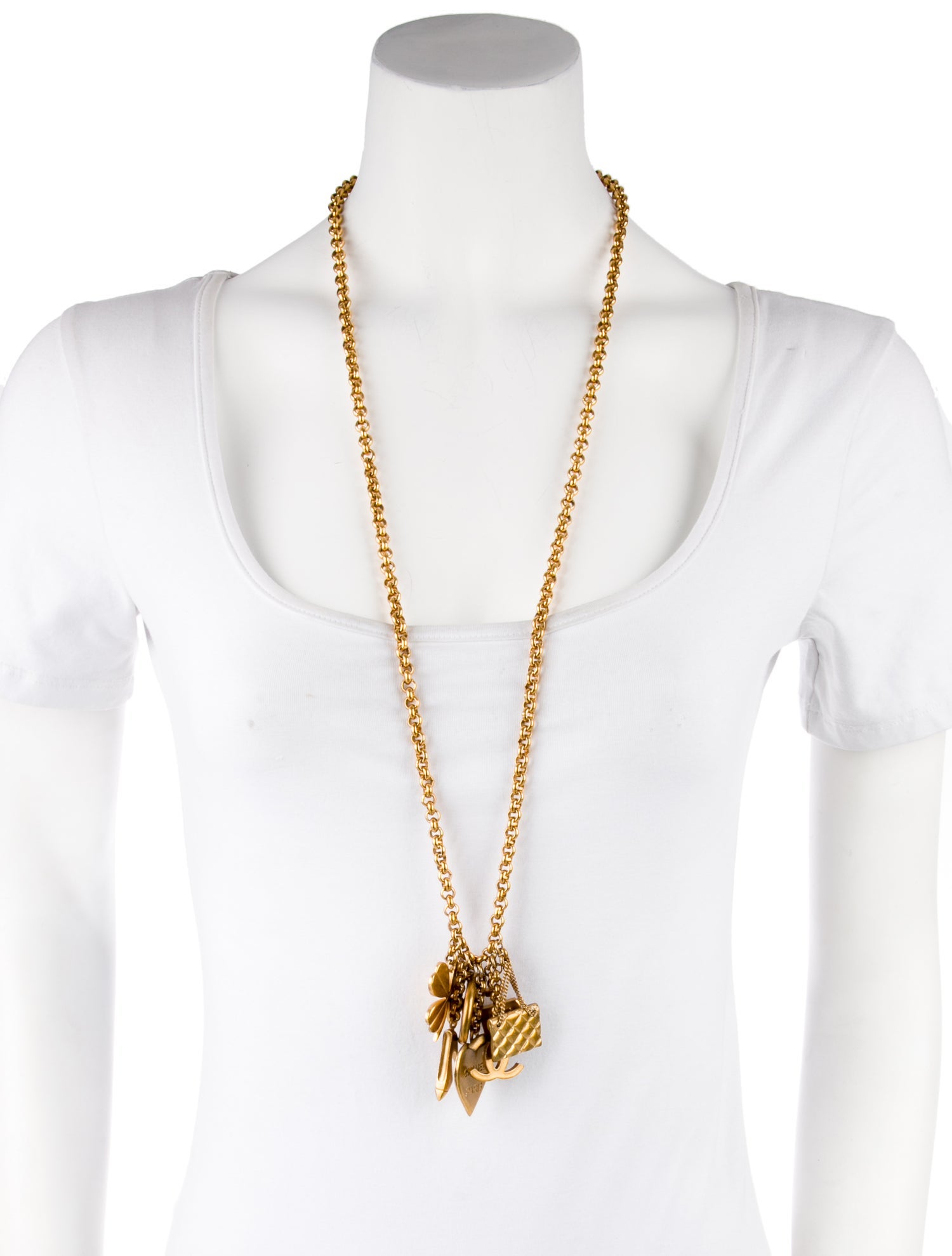 Chanel Vintage 7 Lucky Charm Pendant Necklace