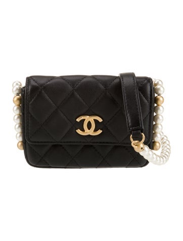 Chanel Mini Bags About Pearls Clutch w/ Chain