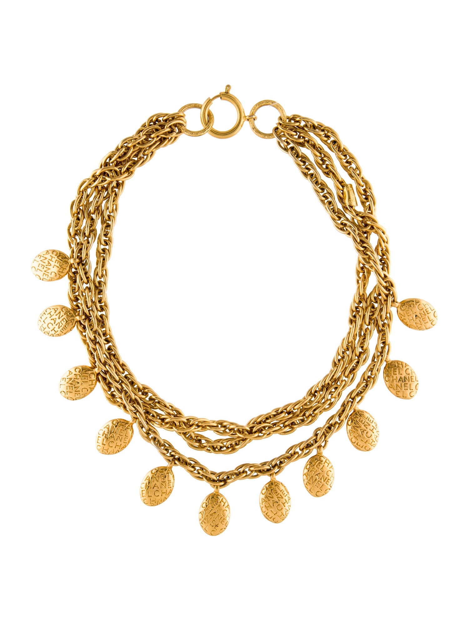 Chanel Vintage Charm Multistrand Necklace