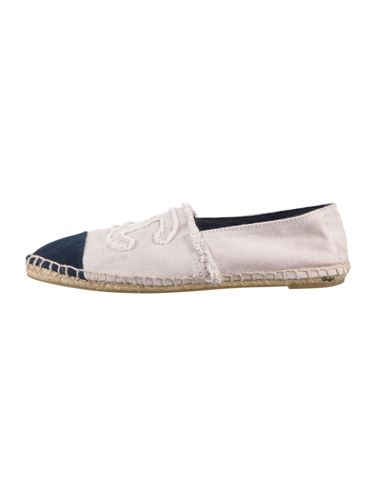 Chanel Interlocking CC Logo Canvas Espadrilles