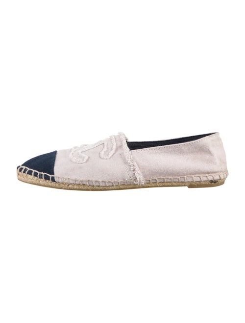 Chanel Interlocking CC Logo Canvas Espadrilles