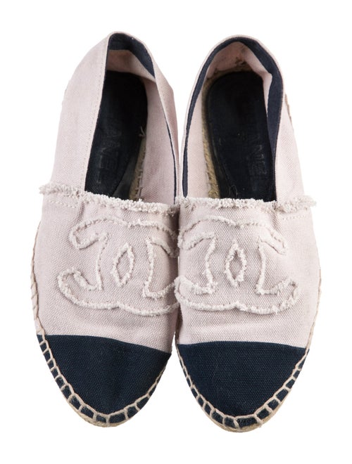 Chanel Interlocking CC Logo Canvas Espadrilles